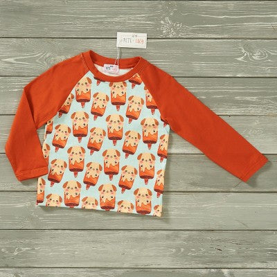 Boy's Puppy Popsicle Long Sleeved Shirt