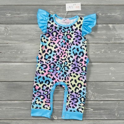 Feline Flair Girls Romper