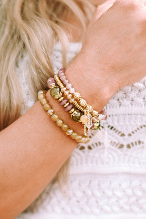 Beautiful Fall Colored Layered Bracelet