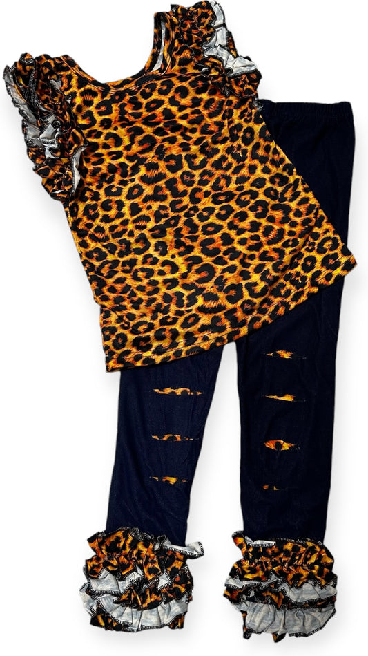 Leopard Print Pants set