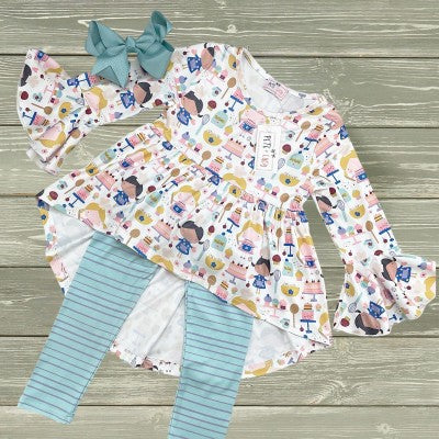 Girl's Mommy's Kitchen Pants Set