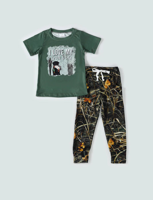 Green Camouflage Hunting Boy Set